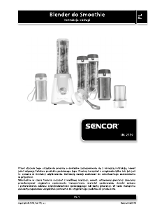 Instrukcja Sencor SBL 2550 Blender