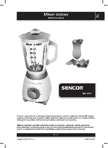 Instrukcja Sencor SBL 4370 Blender