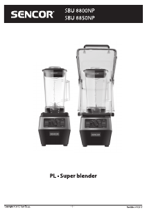 Instrukcja Sencor SBU 8800NP Blender