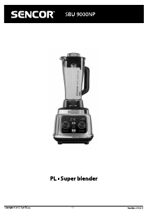 Instrukcja Sencor SBU 9000NP Blender