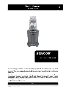 Instrukcja Sencor SNB 6601RD Blender