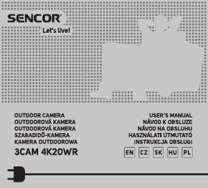 Instrukcja Sencor 3CAM 4K20WR Action cam