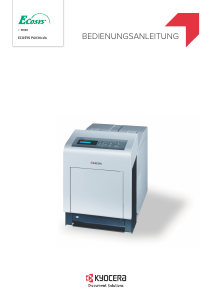 Bedienungsanleitung Kyocera ECOSYS P6030cdn Drucker