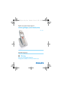 Bruksanvisning Philips XL6601C Trådlös telefon