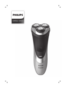 Käyttöohje Philips S3551 PhiliShave Parranajokone