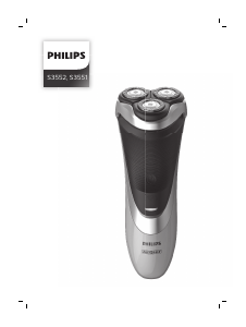 Kullanım kılavuzu Philips S3552 PhiliShave Tıraş makinesi