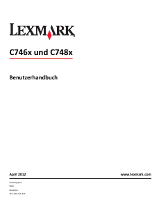 Bedienungsanleitung Lexmark C746 Drucker