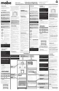 Manual de uso Mabe RMA1025YMXE1 Frigorífico combinado