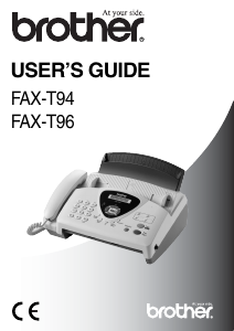 Handleiding Brother FAX-T96 Faxapparaat