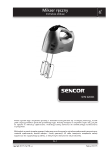 Instrukcja Sencor SHM 6203SS Mikser ręczny