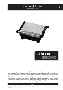 Instrukcja Sencor SBG 3052RD Kontakt grill