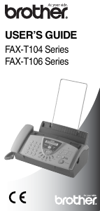 Manual Brother FAX-T104 Fax Machine