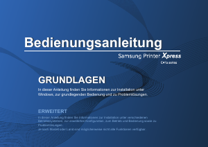 Bedienungsanleitung Samsung Xpress C410W Drucker