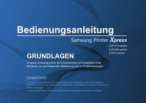 Bedienungsanleitung Samsung Xpress C1810W Drucker