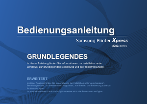 Bedienungsanleitung Samsung Xpress M2022 Drucker