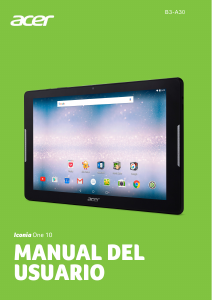 Manual de uso Acer Iconia One 10 B3-A30 Tablet
