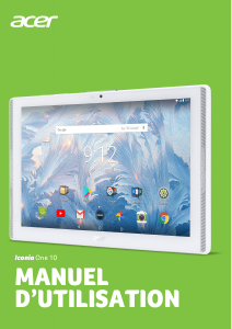 Mode d’emploi Acer Iconia One 10 B3-A42 Tablette