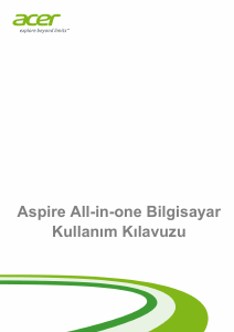 Kullanım kılavuzu Acer Aspire C22-865 Masaüstü bilgisayar