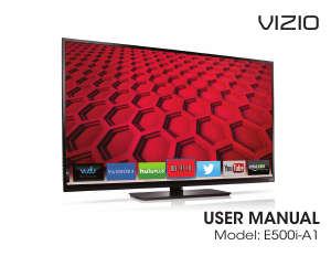 Handleiding VIZIO E500i-A1 LED televisie