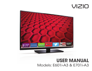 Manual VIZIO E601i-A3 Razot LED Television