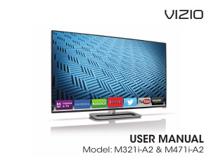 Manual VIZIO M471i-A2 Razor LED Television