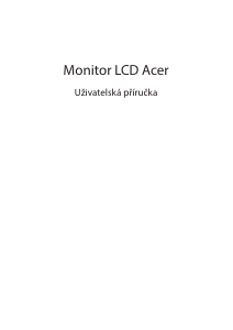 Manuál Acer EEB162Q LCD monitor