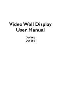 Manual Acer DW460 LCD Monitor