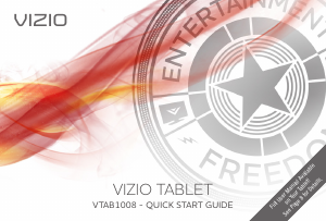 Manual VIZIO VTAB1008 Tablet