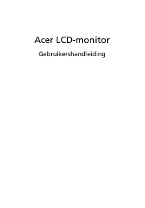 Handleiding Acer KA251Q LCD monitor