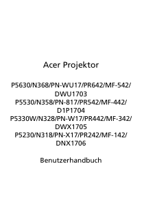 Bedienungsanleitung Acer P5630 Projektor
