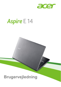 Brugsanvisning Acer Aspire E5-475G Bærbar computer