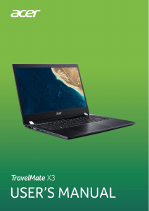 Handleiding Acer TravelMate X40-51-M Laptop