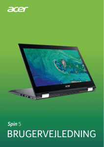 Brugsanvisning Acer Spin SP513-53N Bærbar computer