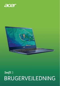 Brugsanvisning Acer Swift SF314-56 Bærbar computer