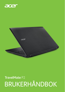 Bruksanvisning Acer TravelMate P259-G2-M Laptop