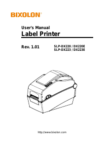 Manual Bixolon SLP-DX220E Label Printer
