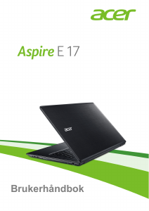 Bruksanvisning Acer Aspire E5-774G Laptop