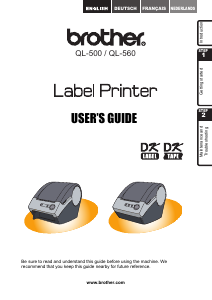 Manual Brother QL-560 Label Printer