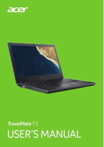 Bruksanvisning Acer TravelMate P2410-MG Bärbar dator
