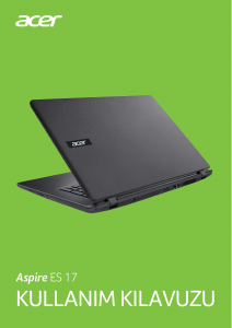Kullanım kılavuzu Acer Aspire ES1-732 Dizüstü bilgisayar