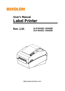 Manual Bixolon SLP-DX420E Label Printer