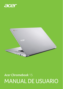 Manual de uso Acer Chromebook 15 CB515-1HT Portátil