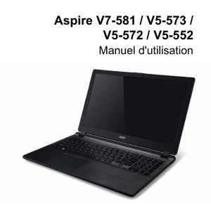 Mode d’emploi Acer Aspire V5-572PG Ordinateur portable