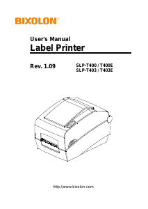 Manual Bixolon SLP-T400 Label Printer