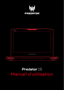 Mode d’emploi Acer Predator G9-591 Ordinateur portable