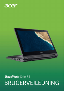 Brugsanvisning Acer TravelMate Spin B118-G2-RN Bærbar computer