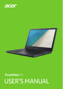 Handleiding Acer TravelMate P2510-M Laptop