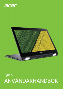 Bruksanvisning Acer Spin SP513-52NP Bärbar dator