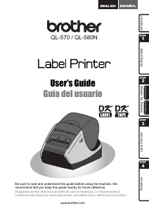 Handleiding Brother QL-570 Labelprinter