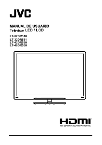 Manual de uso JVC LT-42DR530 Televisor de LED